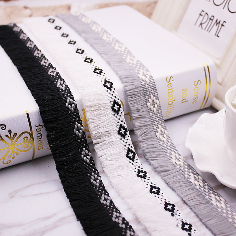 Home Ec Textiles - 1 메터/몫 술 프린지 트림 패브릭