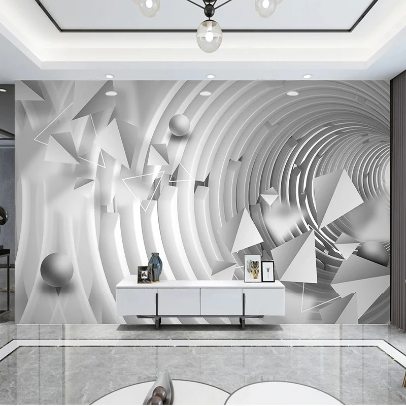 Home Textiles Classic Fashion - 맞춤형 벽화 벽지, 세련된 모던 3D