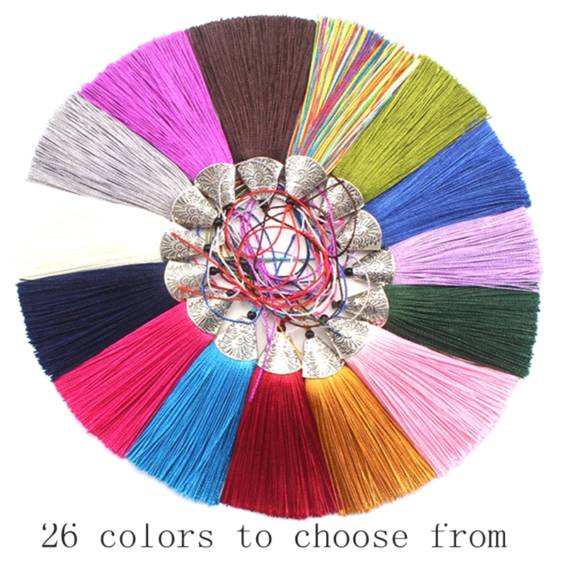 Home Ec Textiles - 5/10Pcs 8CM 교수형 로프 실크 Tassels