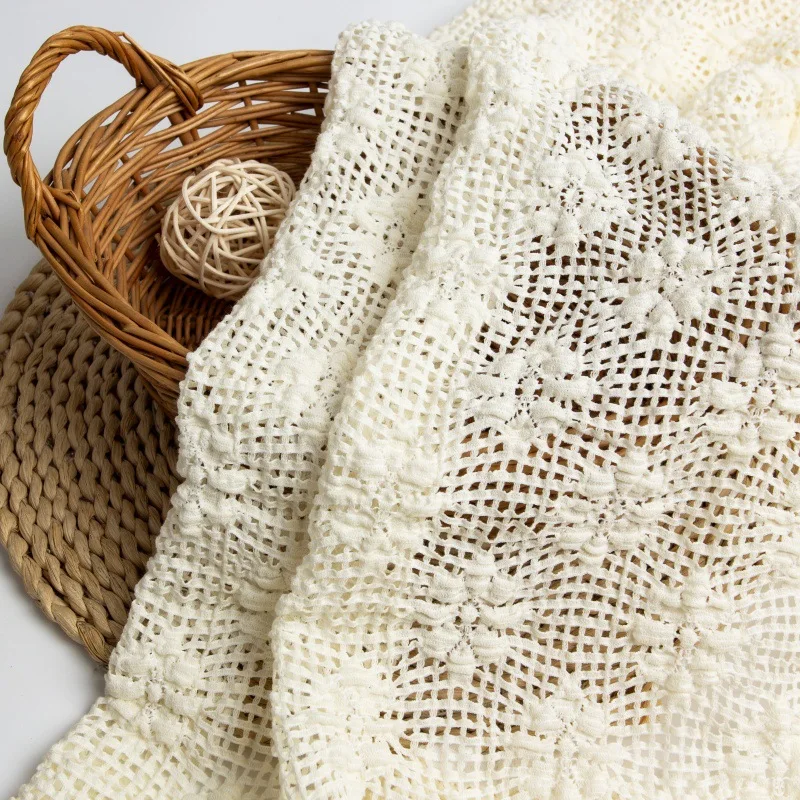 Home Textiles Discount - 버블 주름 장식 자카드 레이스 원단,