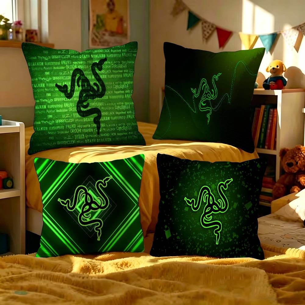 R-RAZER 로고 베개 커버 홈 침구 장식 베개 커버 - Home Textiles Super Soft 리뷰 및 가격