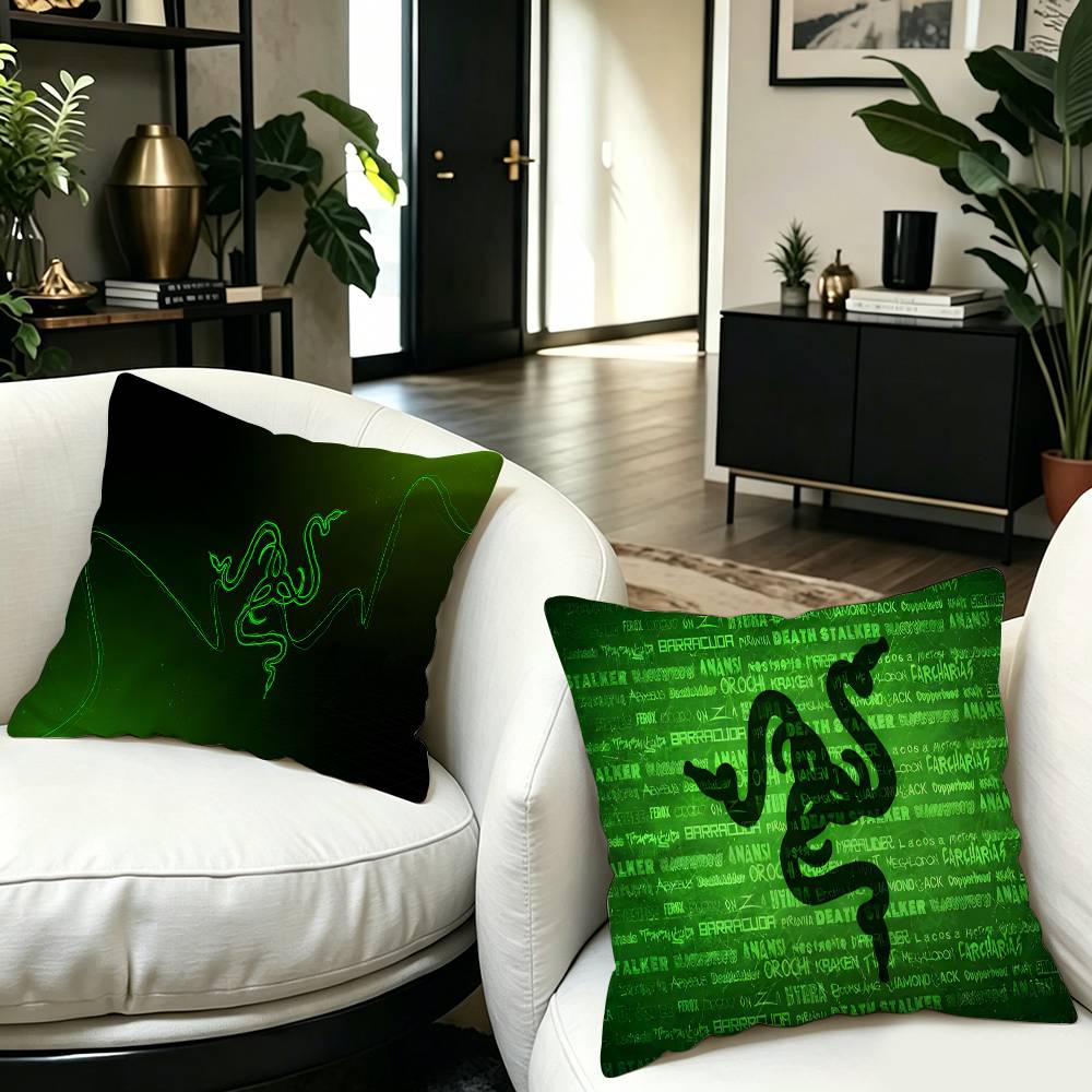 R-RAZER 로고 베개 커버 홈 침구 장식 베개 커버 - Home Textiles Super Soft 리뷰 및 가격