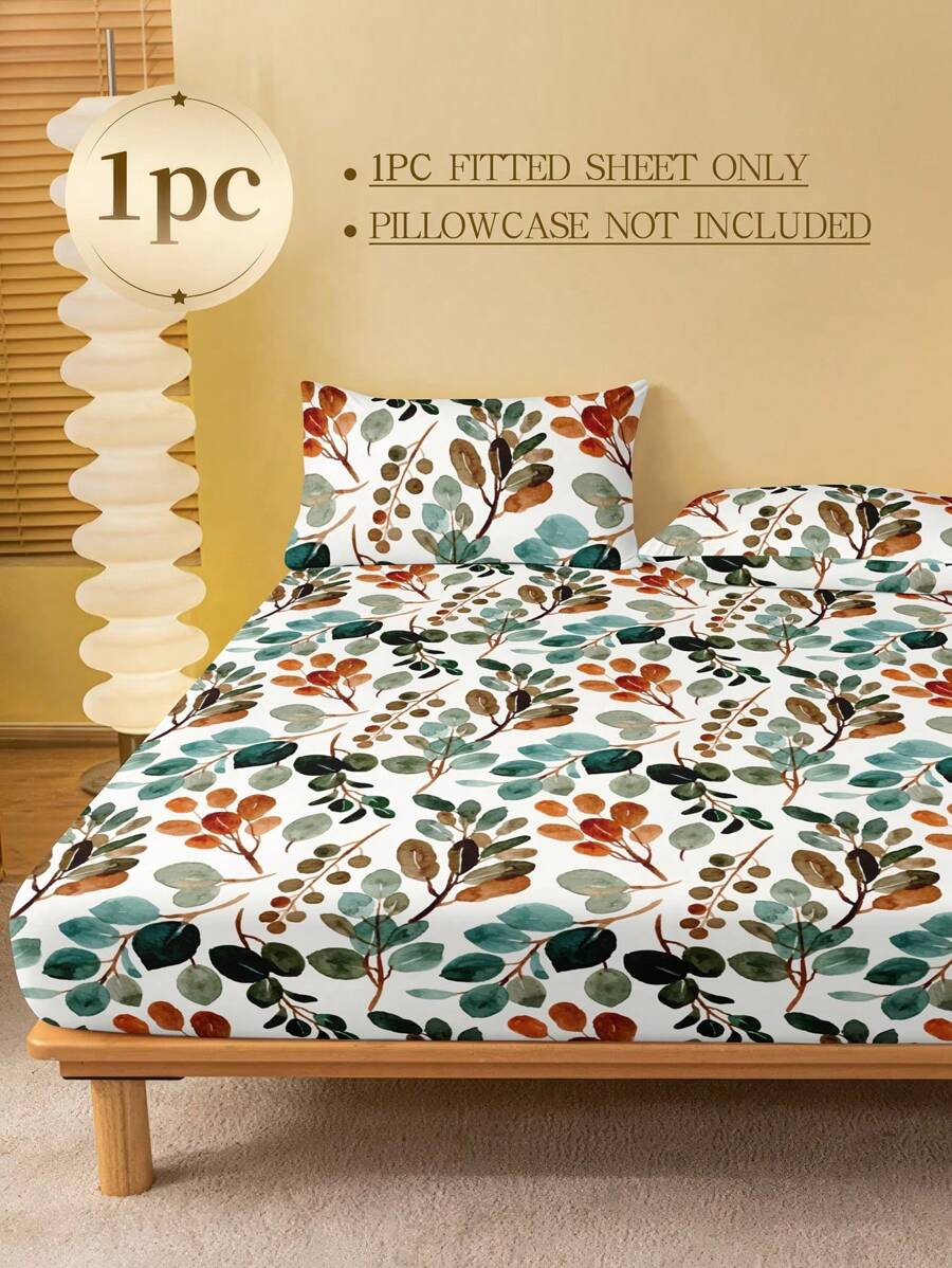 플로럴 리프 프린트 피티드 시트 부드럽고 통기성 좋은  - Fitted Sheet Deep 리뷰 및 가격