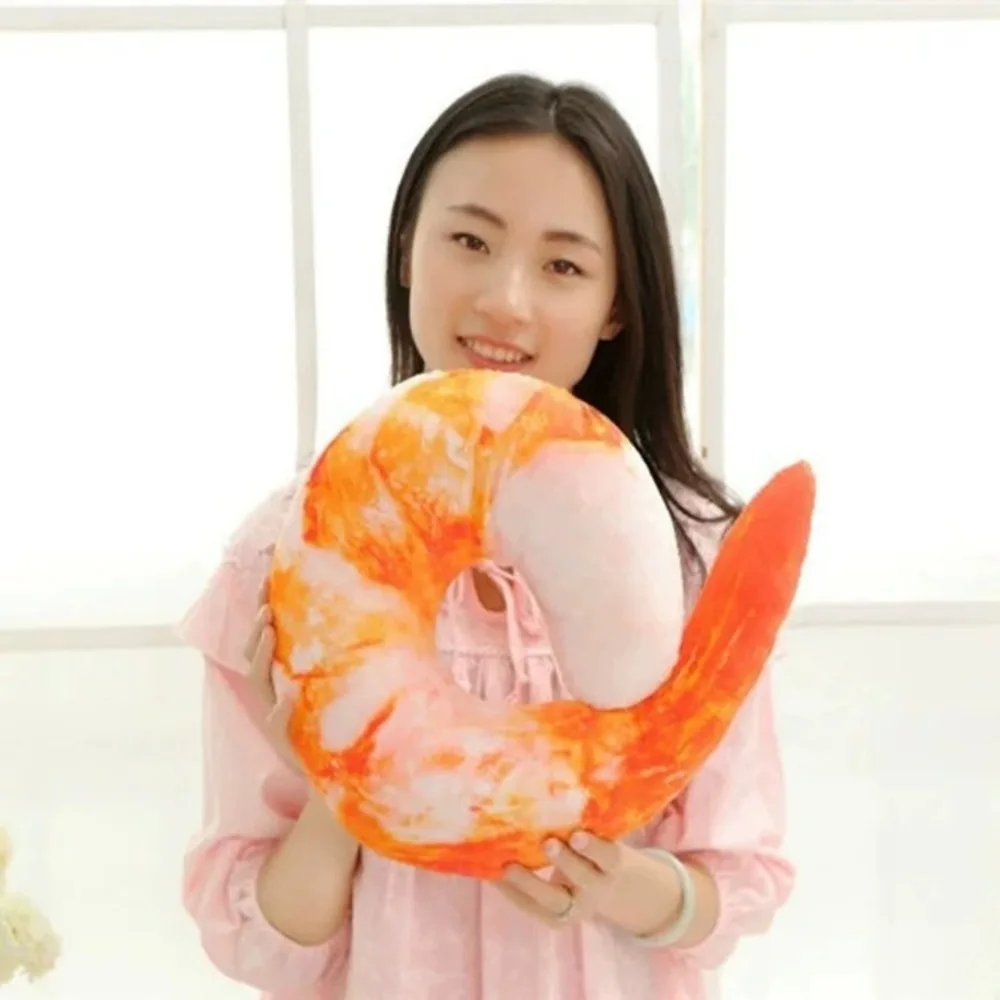 40cm 창의적인 시뮬레이션 새우 모양 쿠션 베개 실용 - Home Textiles & Decorations 리뷰 및 가격