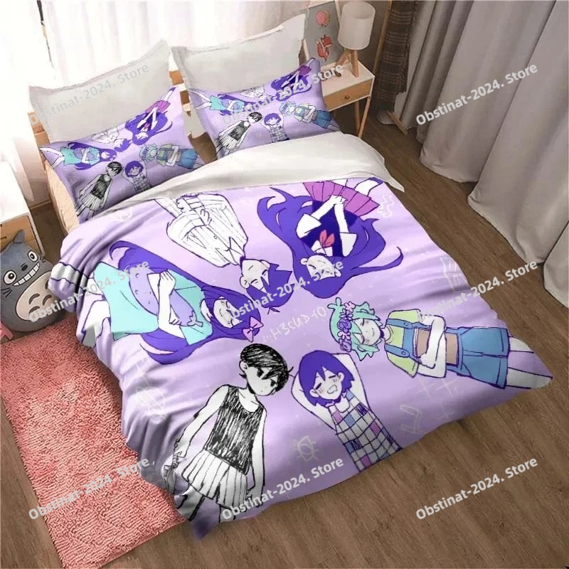 패션 3D 인쇄 애니메이션 오모리 침구 세트 모든 계절 - Home Textiles Classic Fashion 리뷰 및 가격