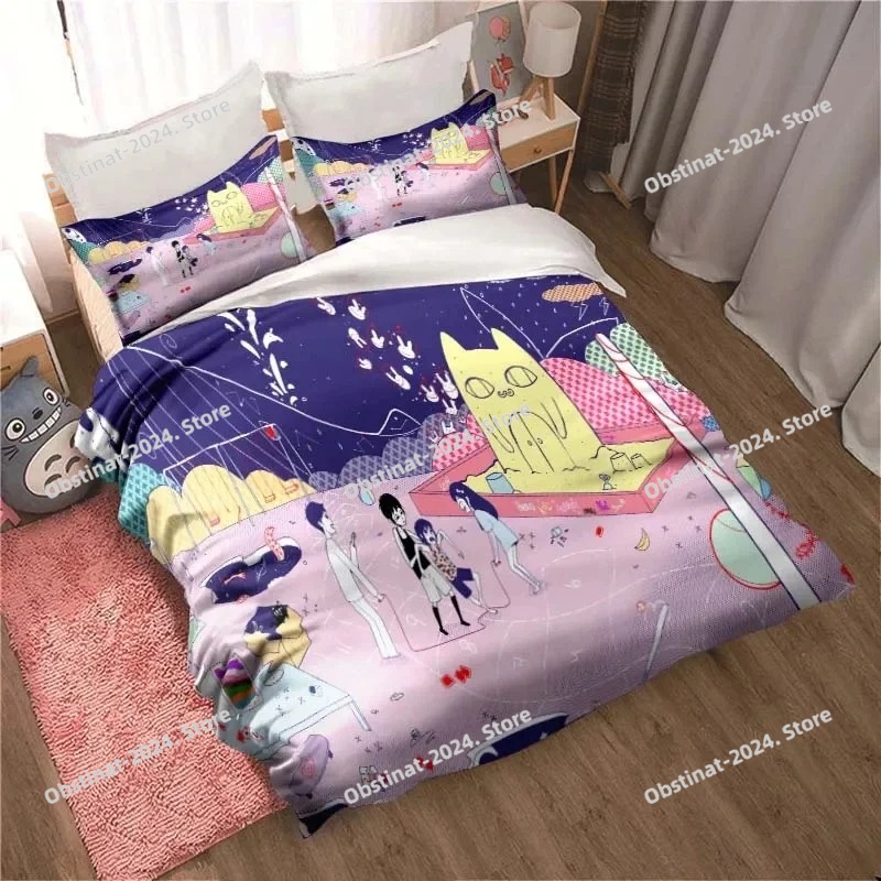 패션 3D 인쇄 애니메이션 오모리 침구 세트 모든 계절 - Home Textiles Classic Fashion 리뷰 및 가격