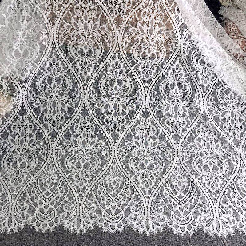 3미터 두께의 유럽식 속눈썹 레이스 DIY 웨딩 드레스 - Home Textiles Importers In Usa 리뷰 및 가격
