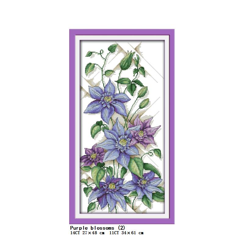 스탬프드 크로스 스티치 키트 DIY 꽃무늬 시리즈 14 - Home Textiles Discount 리뷰 및 가격